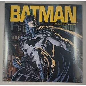 Batman 2026 Wall Calendar Graphic Artwork